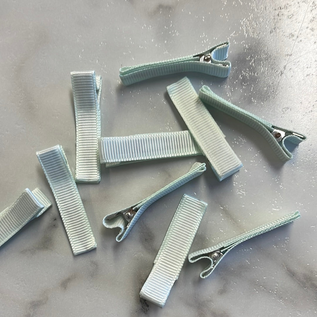 45MM Ribbon Covered Clip - Mint