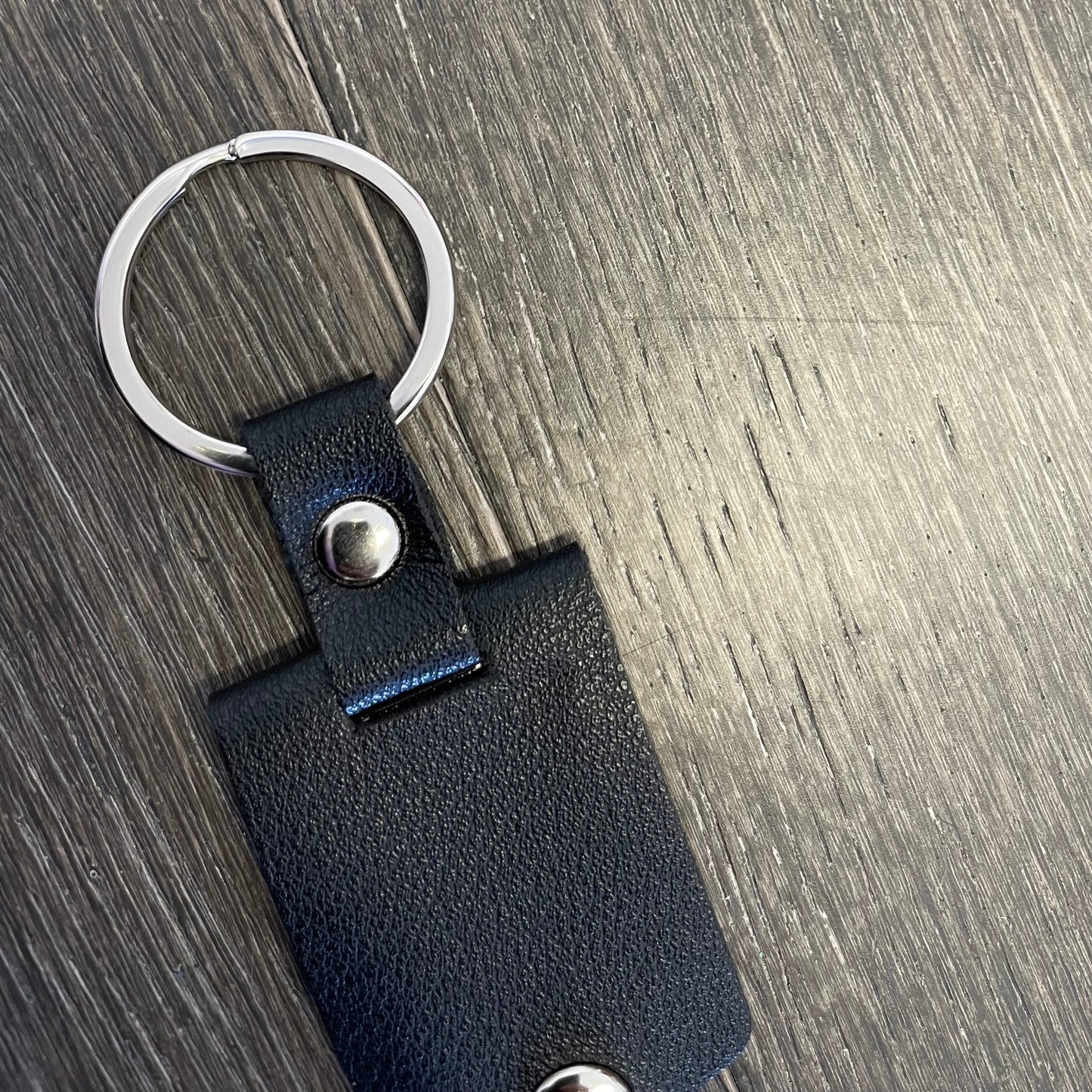 Leather Snap Key Ring for Sublimation