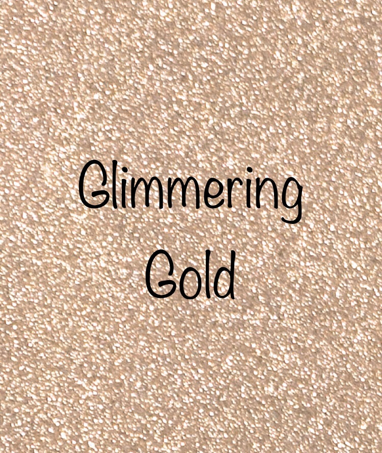 Glimmering Gold Siser PSV Permanent Vinyl Glitter