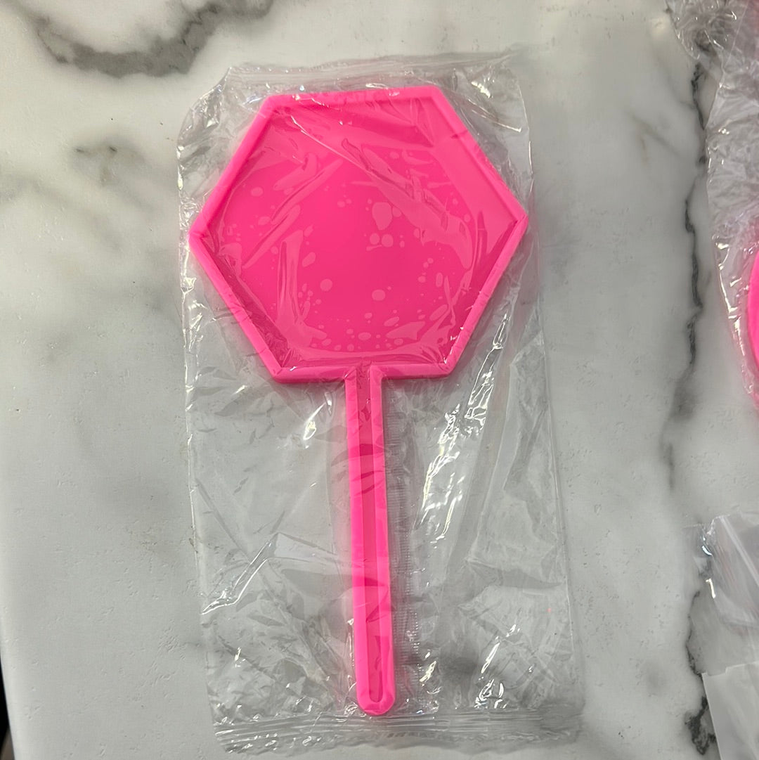 Cake topper Hexagon Shiny Silicone Mold