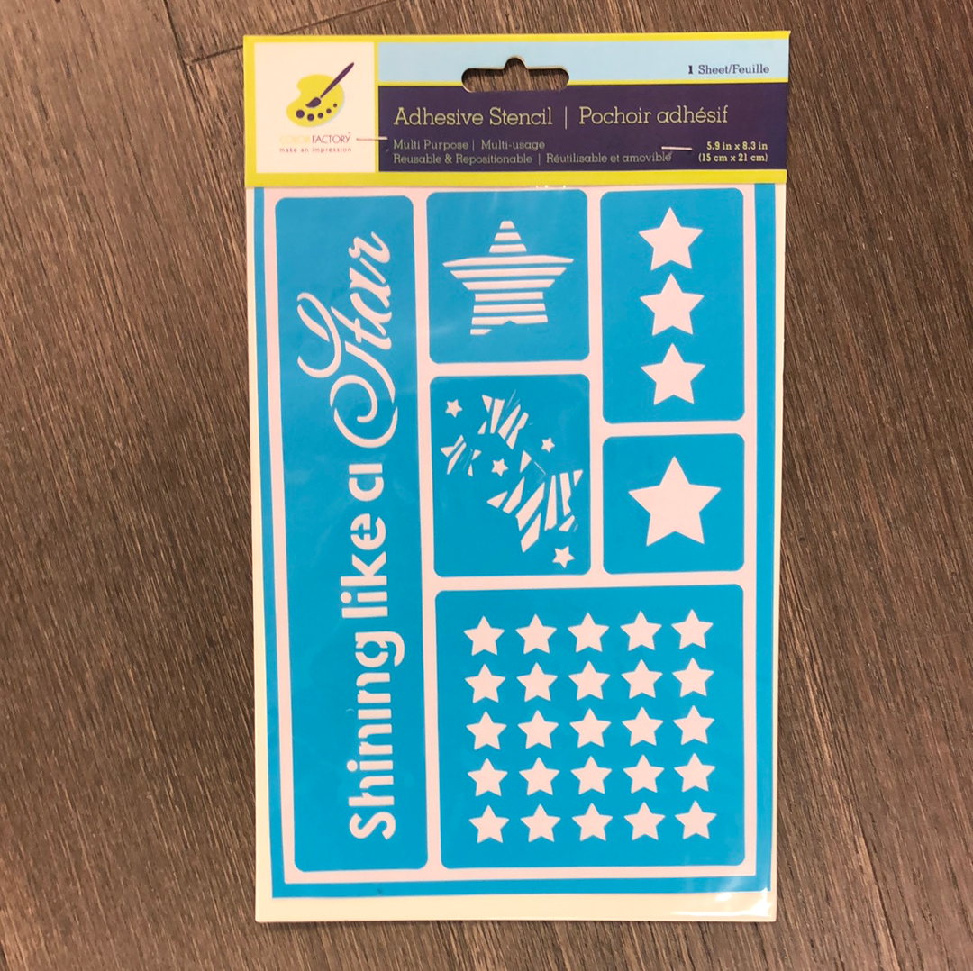 Shining Like A Star Reusable Stencil