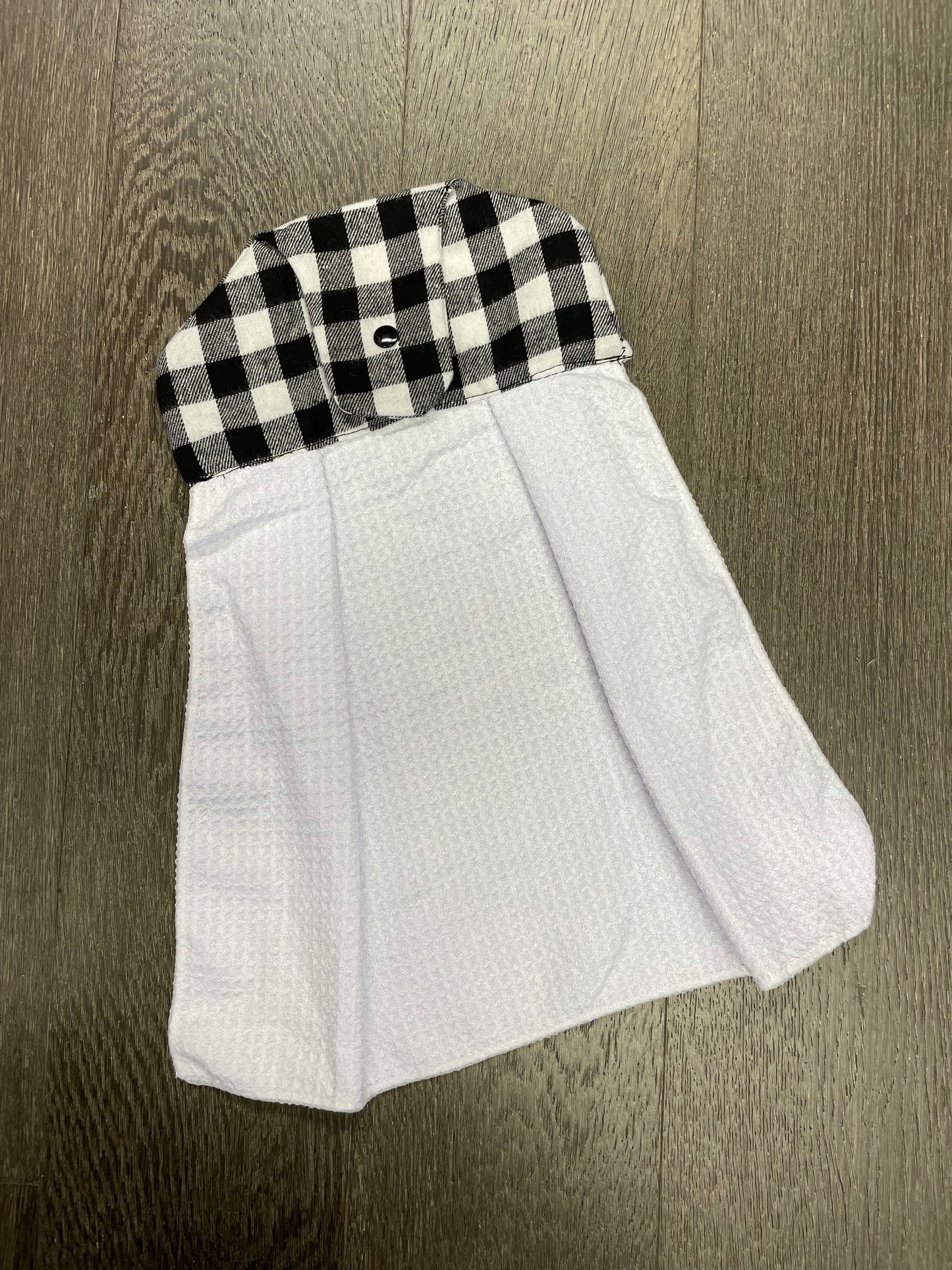 Plaid Top Tea Towel Hanger