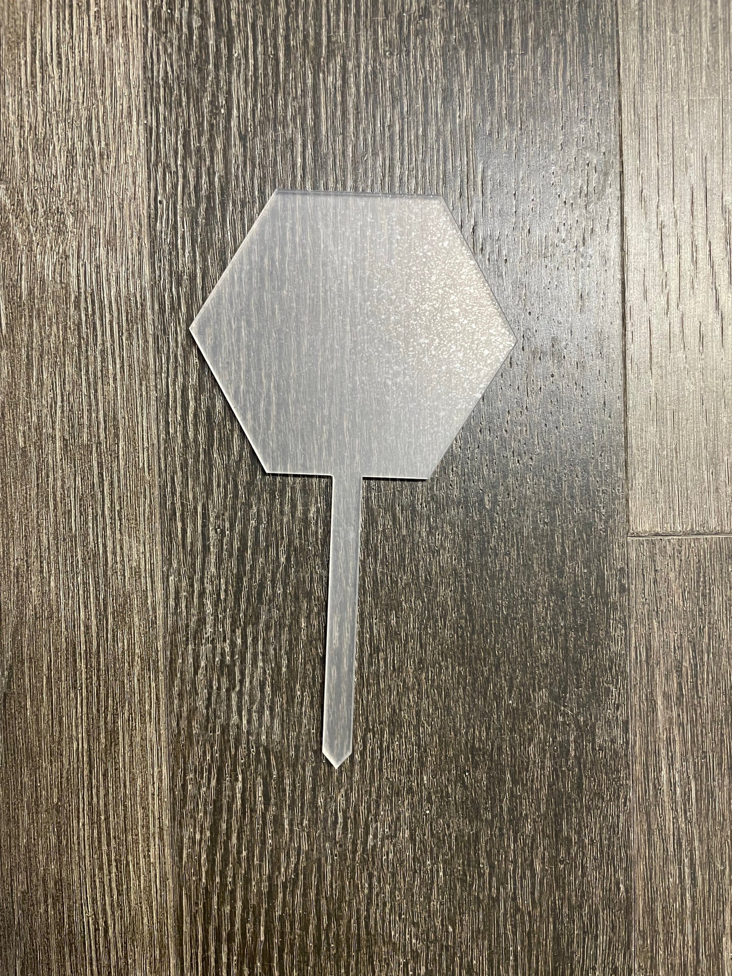 Hexagon Cake Topper Acrylic - Large