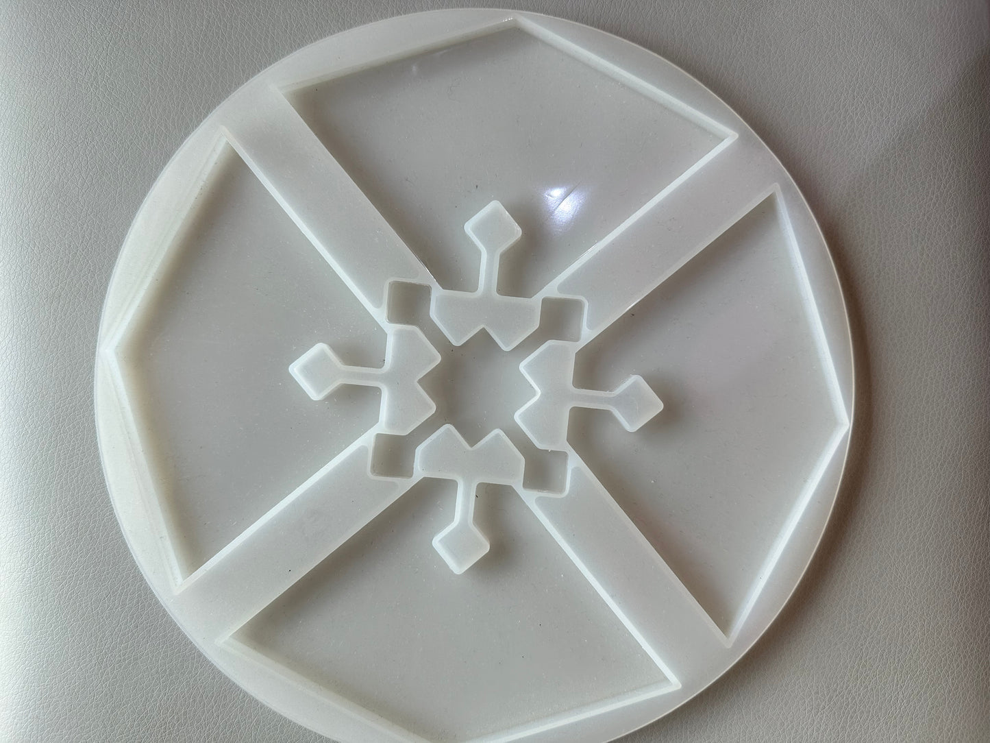 Interlocking Coaster Set Clear Silicone Mold