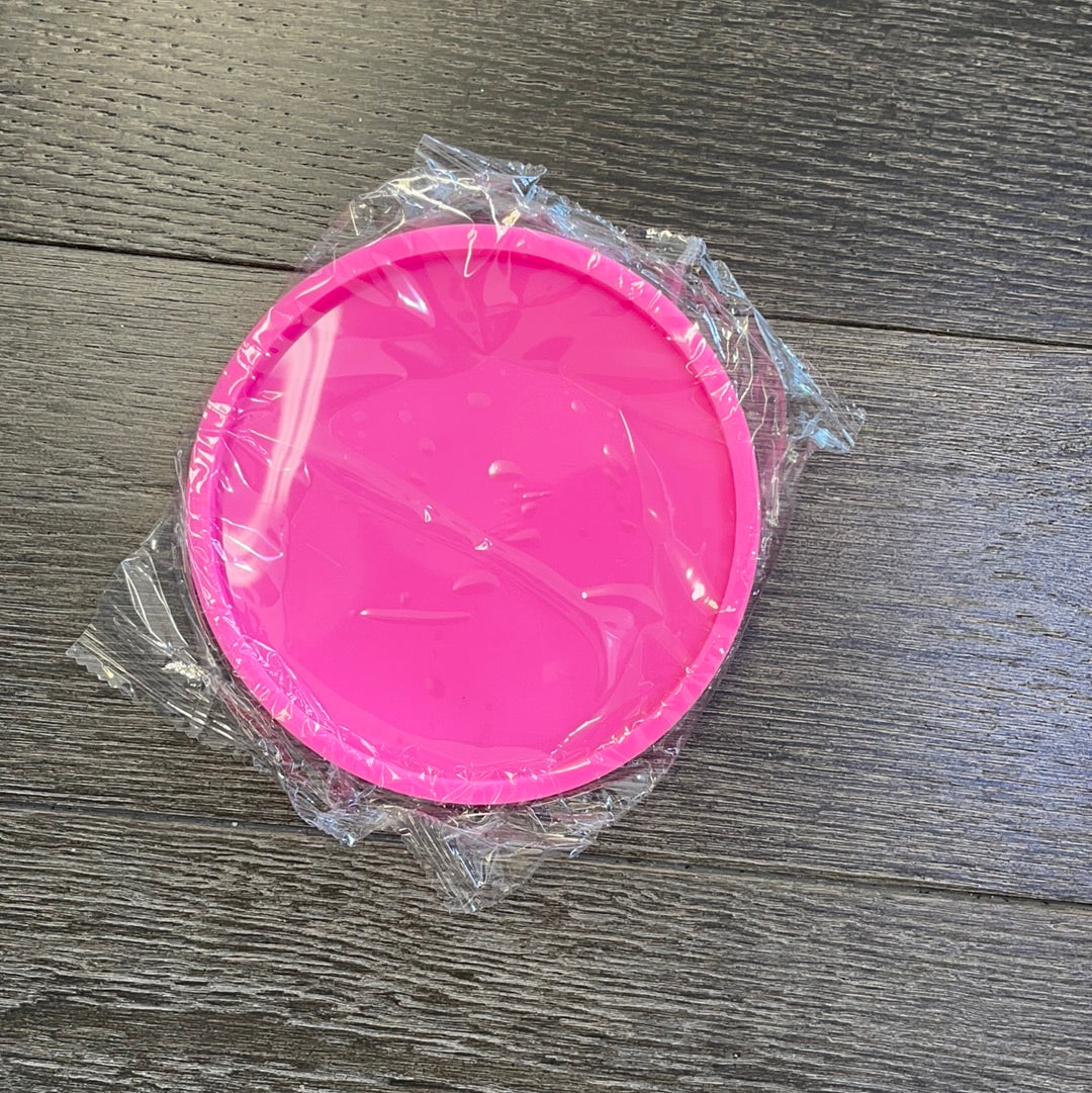 L Round Coaster Shiny Silicone Mold