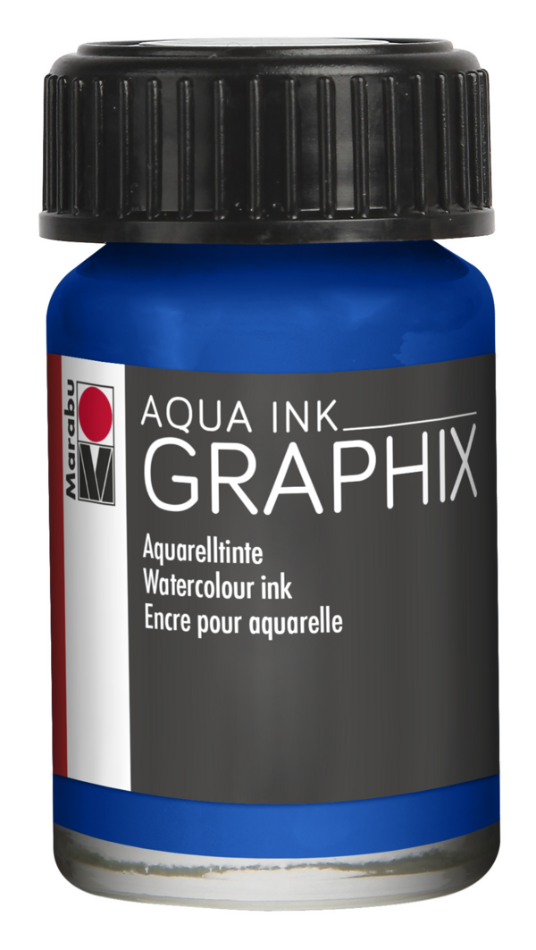 Marabu Graphix Aqua Ink DARK ULTRAMARINE 055