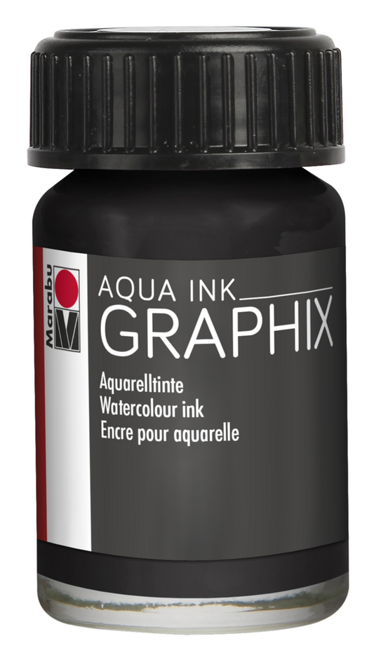 Marabu Graphix Aqua Ink BLACK 073