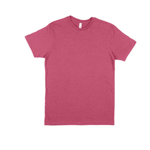 Cotton Adult Tee Shirts  - Raspberry Heather