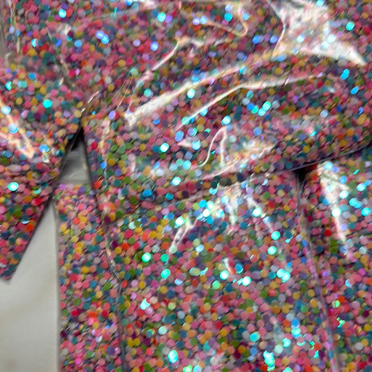 Rainbow confetti glitter