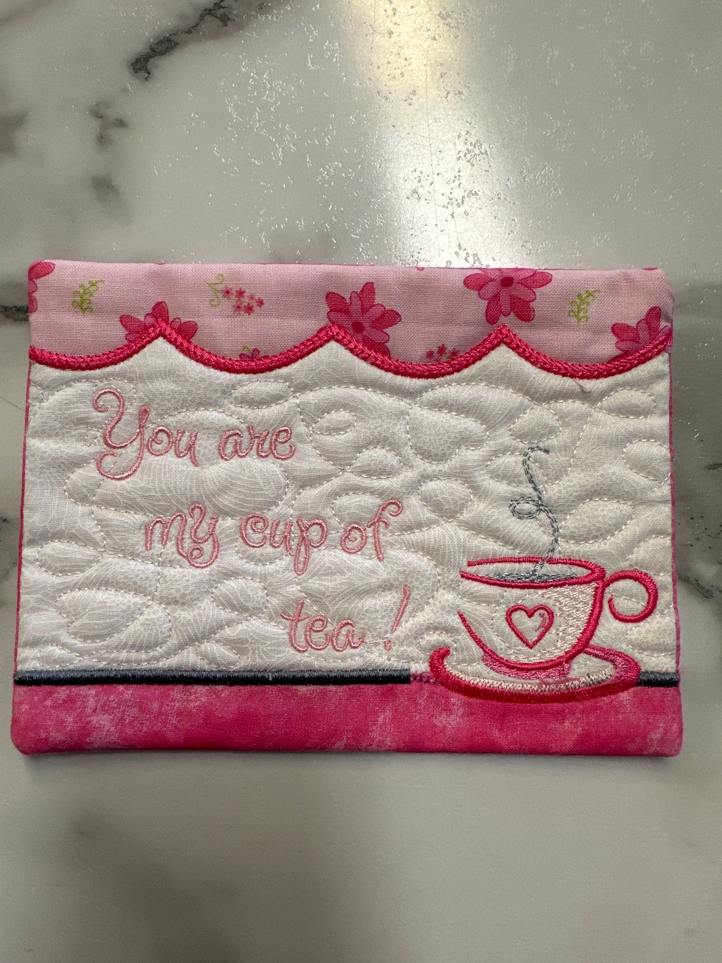 Embroidered Mug Rug Coaster   Assorted