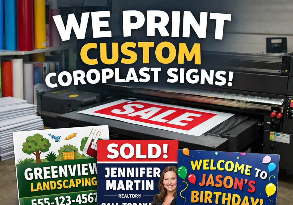Coroplast Sign Printed