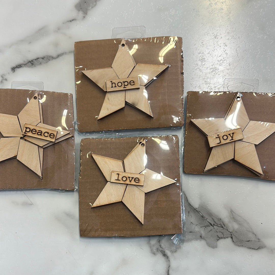 Quilted Birch Ornaments