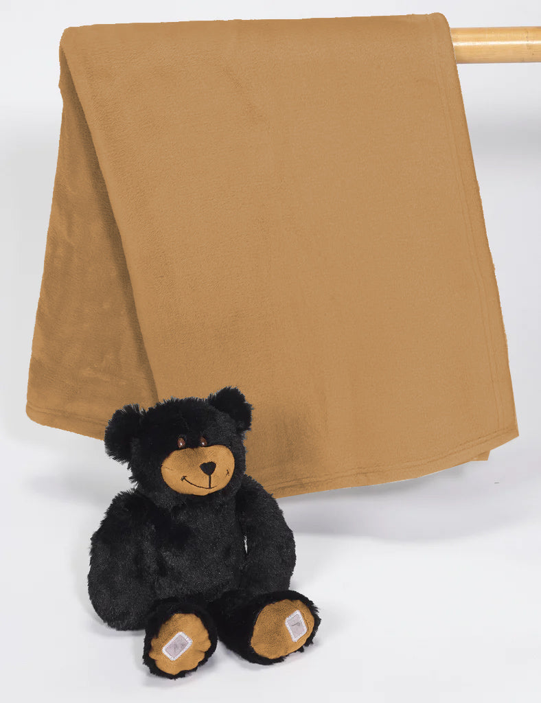 Black Bear Blanket w Hugger