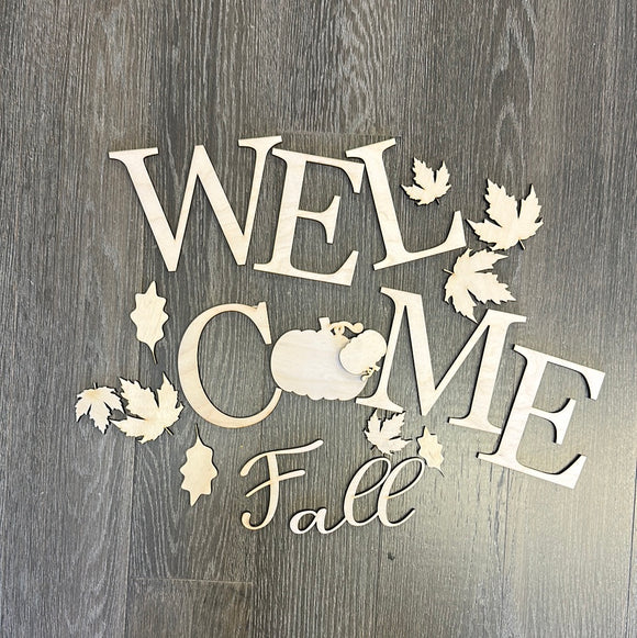 Welcome Fall Porch Sign DIY