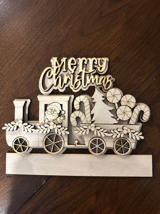 Christmas Train Insert for Interchangeable welcome sign DIY