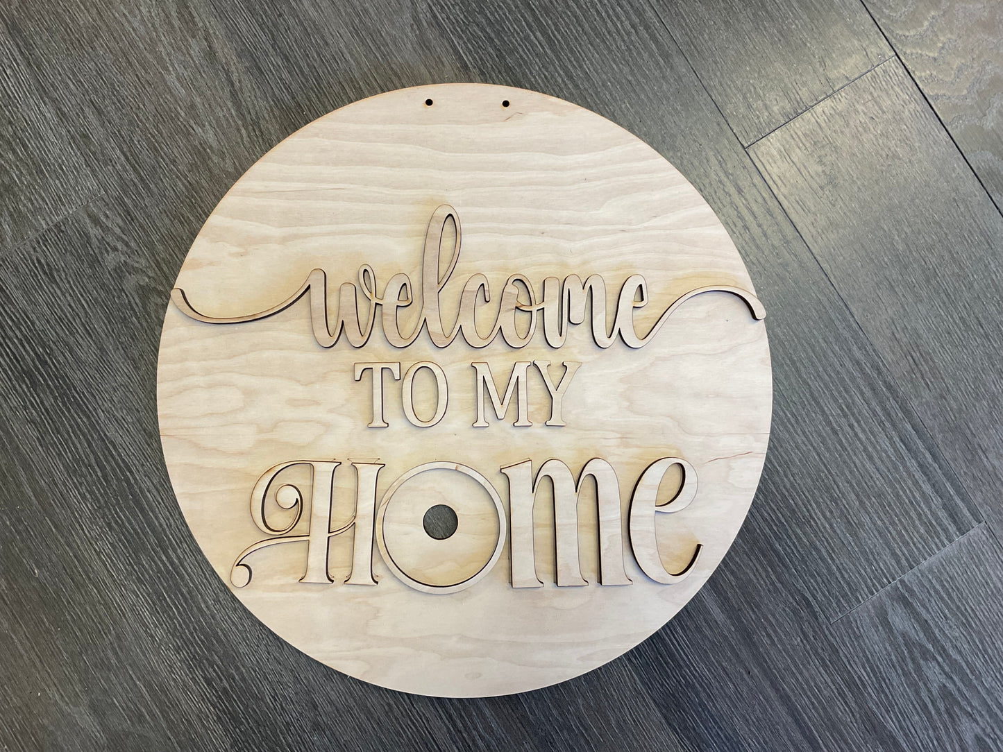 16” Welcome to our Home Interchangeable DIY
