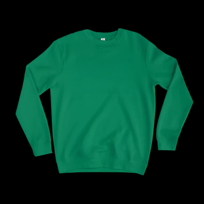 Adults CrewNeck Sweatshirt - Kelly Green