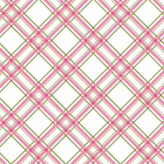 Kimberbell Diagonal Plaid Pink/Green