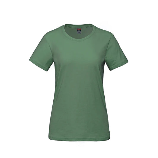 Ladies Everyday Ringspun Tees - Fatigue Green