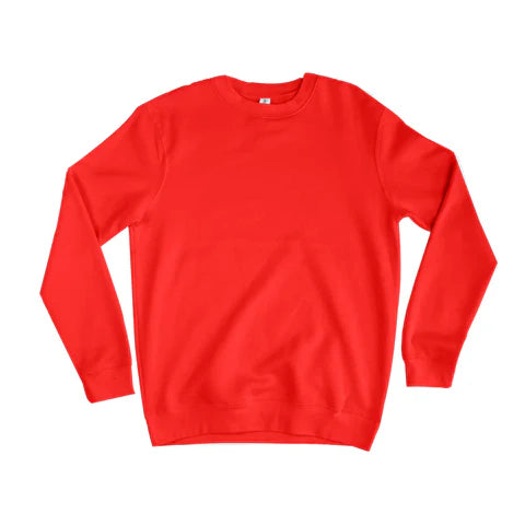 Adults CrewNeck Sweatshirt - Red