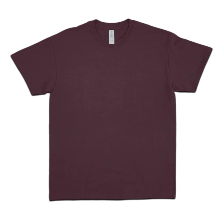 Cotton Adult Tee Shirts  - Maroon Heather