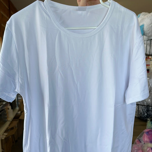 Adults Round Neck Polyester Tshirts for sub