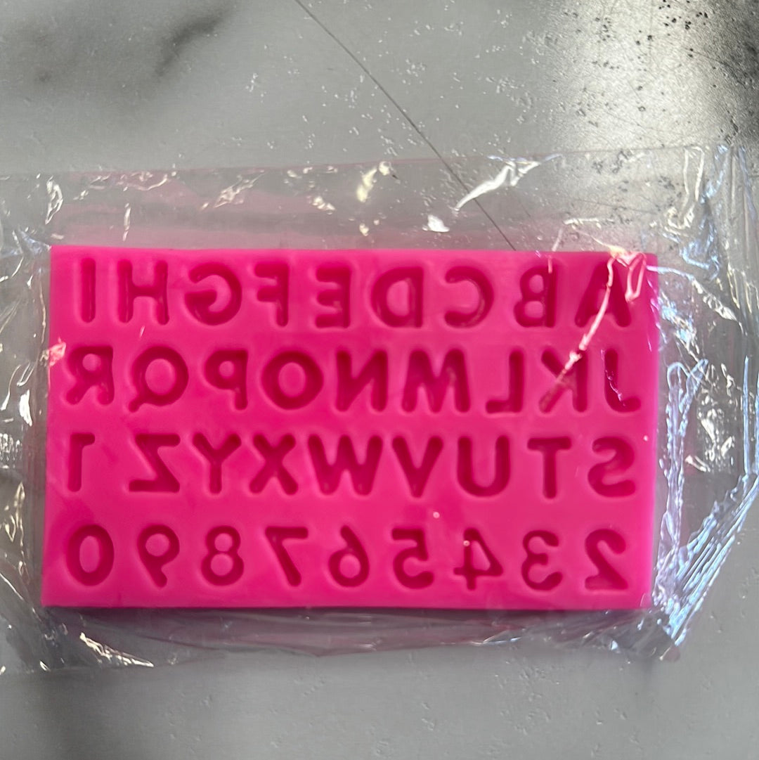 Small Alphabet and Numbers Mold