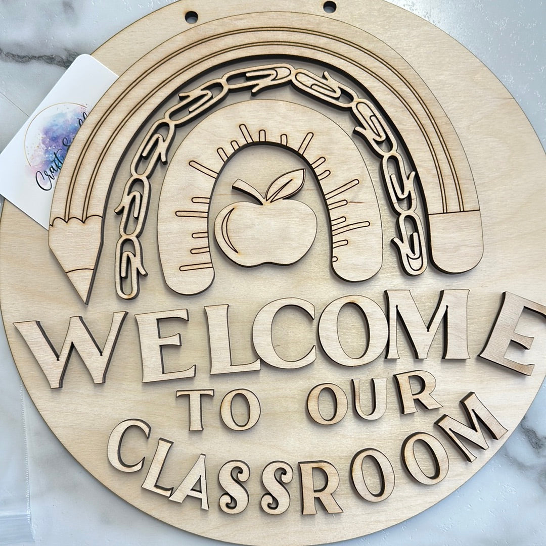 Welcome to Classroom Sign DIY Kit