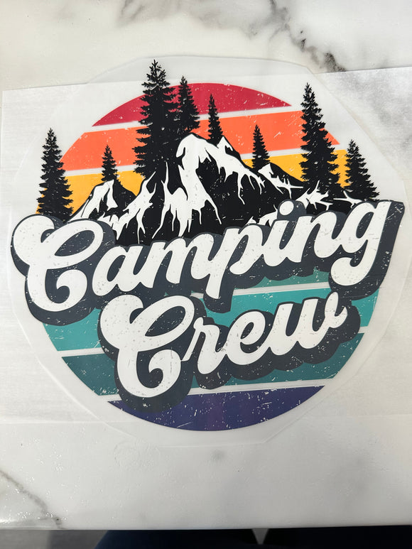 Camping Crew DTF Print Transfer