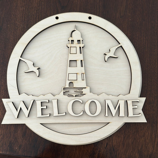 Welcome Lighthouse Sign DIY Kit