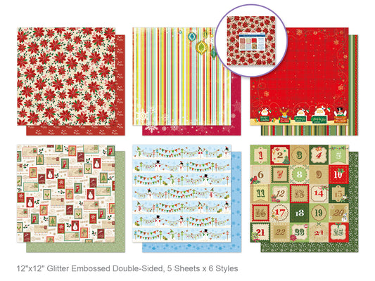 Dbl Sided Cardstock - Christmas
