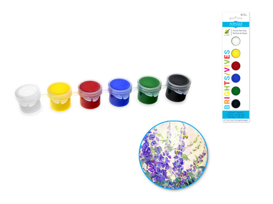 Acrylique Paint Pots (6x5ml)  - Brights