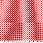 Red White Striped 100% Cotton Fabric