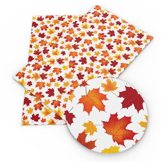 Maple Leaves Faux Leather