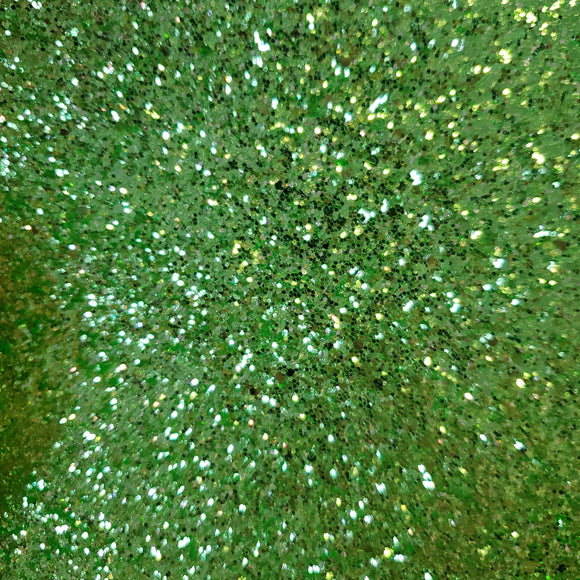 Chunky Green Glitter Faux Leather