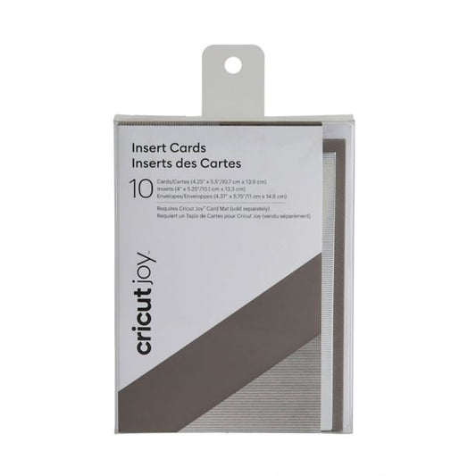 Cricut Joy  Insert Cards Silver Brush/grey