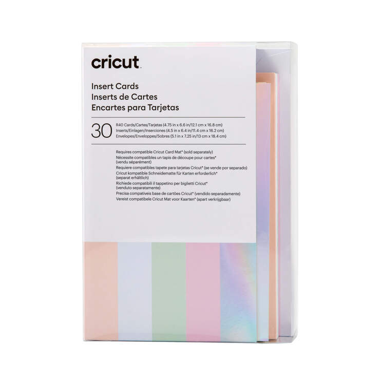Cricut Insert Cards/Envelopes 30 Pk Princess Sampler