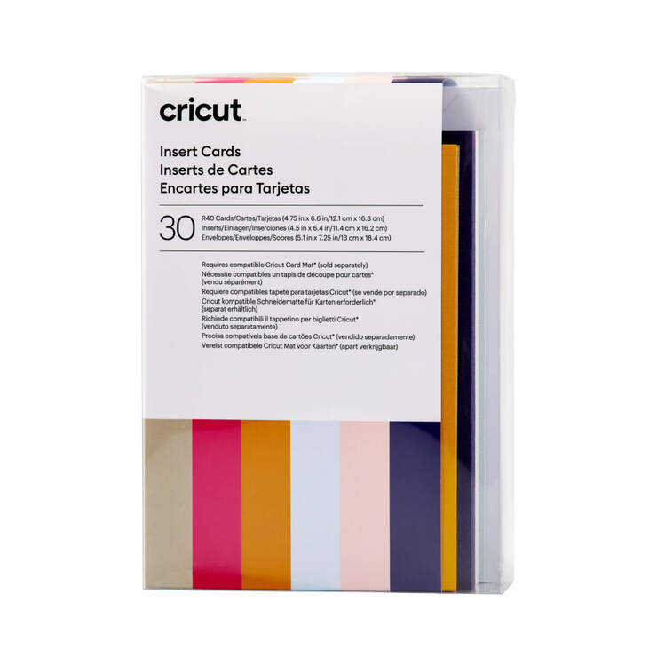 Cricut Insert Cards/Envelopes 30 Pk Sensei Sampler