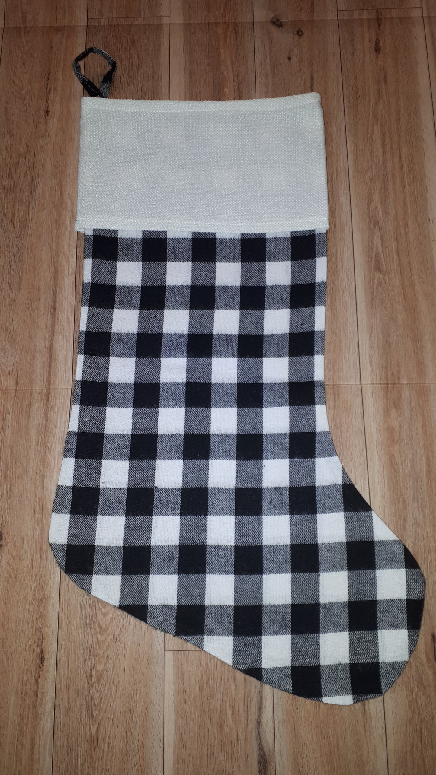 Plaid Christmas Stocking with Cuff