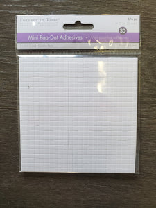 3D Pop-Dot Adhesives 0.2 in (5mm) Square