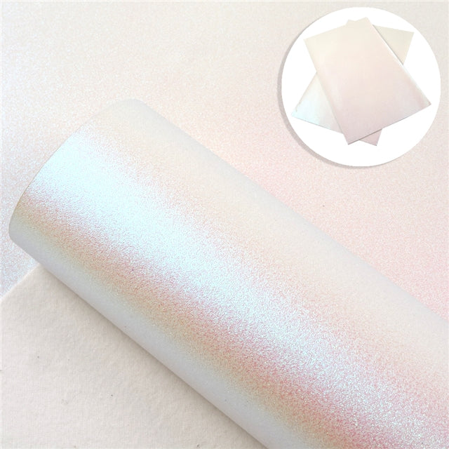 Iridescent Pearl Faux Leather - Pink