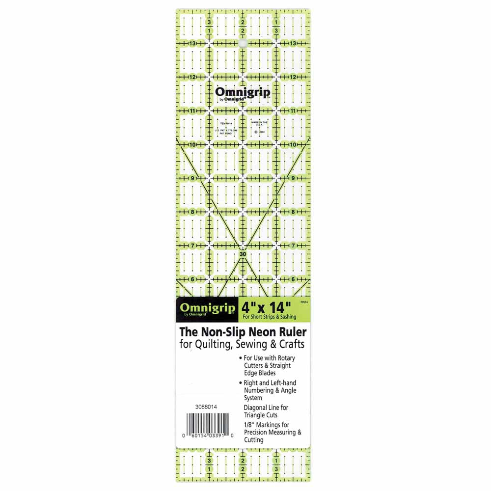 Omnigrip 4 X 14 Inch Non Slip Ruler