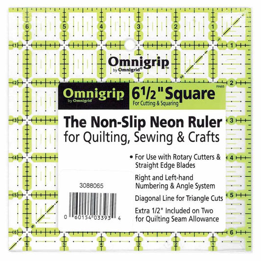 Omnigrip 6 1/2" Square Ruler