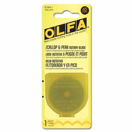 Olfa Scallop & Peak  Rotary Blade  45MM