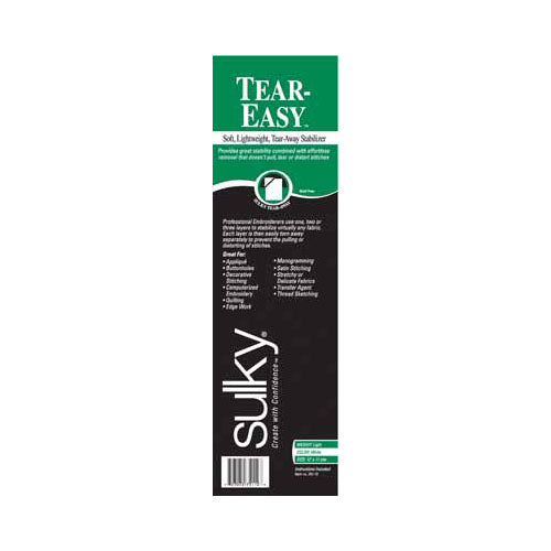 Tear Easy Soft Lightweight Tear Away Stabilizer