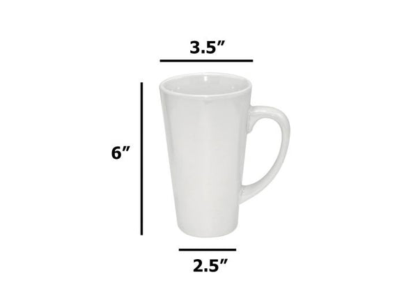 17 OZ Sublimation Latte (Coffee) Cups