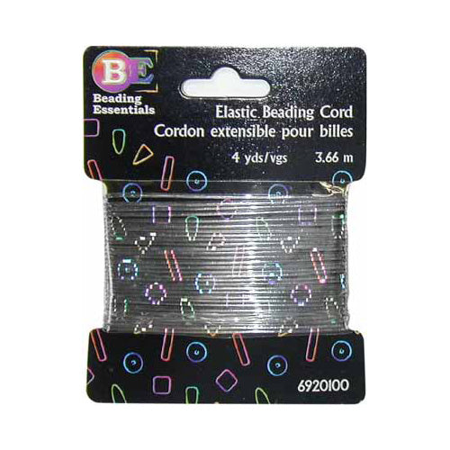 BEADING ESSENTIALS Stretch Beading Cord - Clear - 3.7m