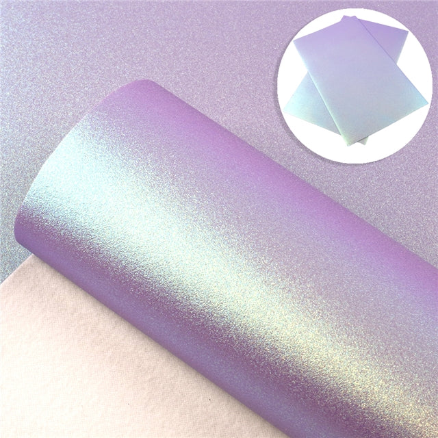 Iridescent Pearl Faux Leather - Purple