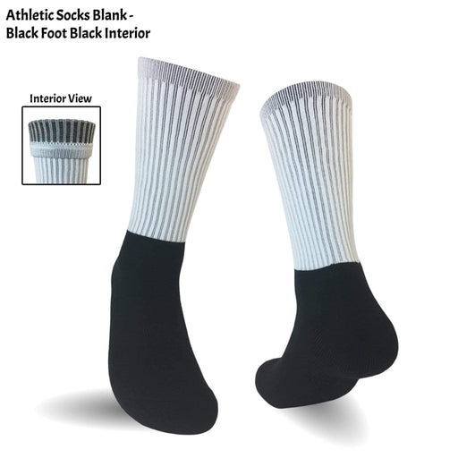 Cotton Foot Athletic Ankle Socks  Sublimation