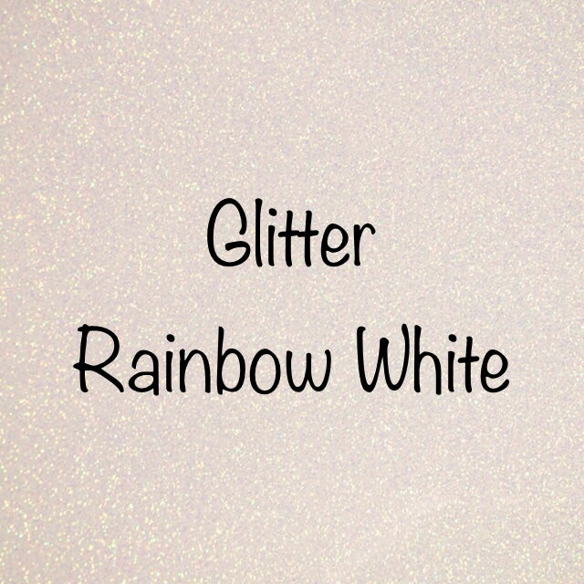 Siser Glitter HTV Rainbow White